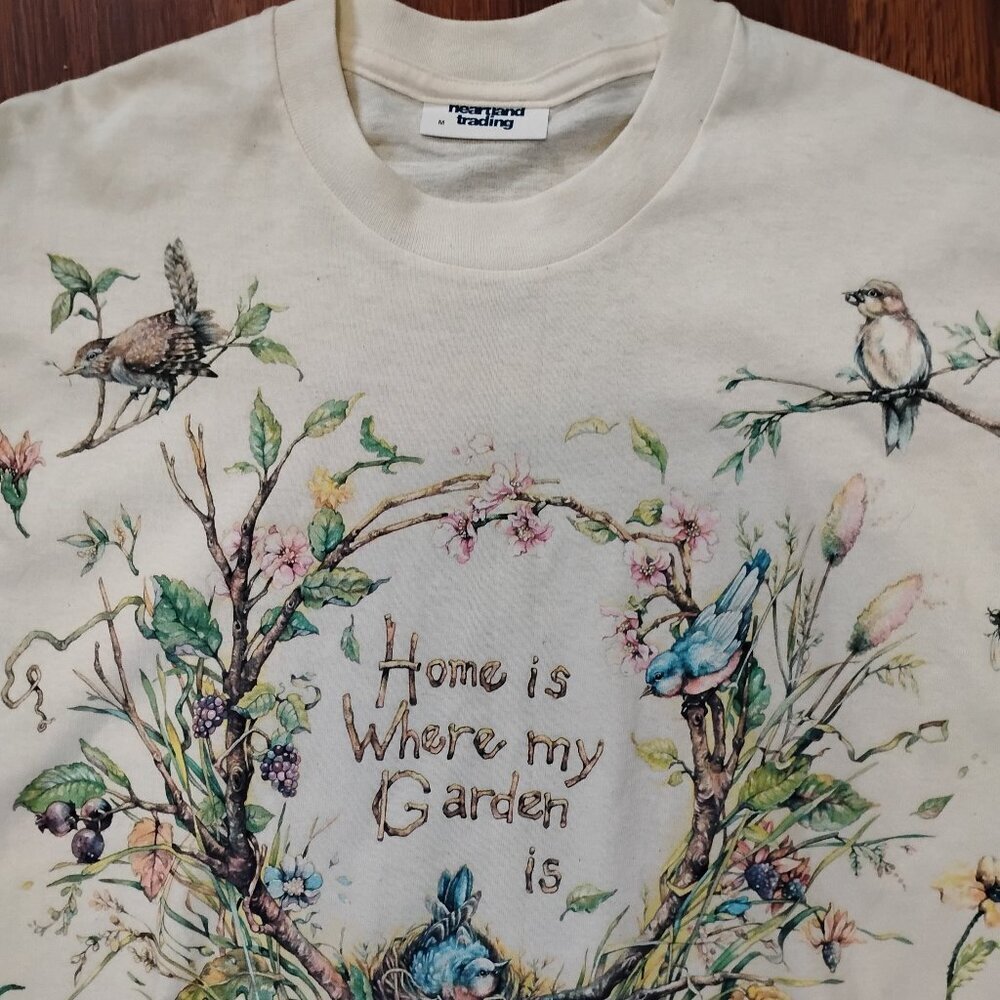 Deadstock Vintage Dallas Arboretum Garden Cottage Core Granny AOP T-Shirt